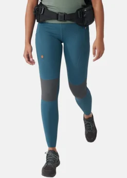 Online Fjällräven Abisko Trekking Tights Pro W Indigo Blue-Iron Grey