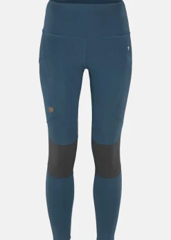 Online Fjällräven Abisko Trekking Tights Pro W Indigo Blue-Iron Grey