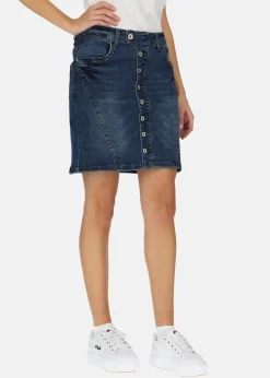 New Seaside Acapulco Beach Skirt Denim Blue