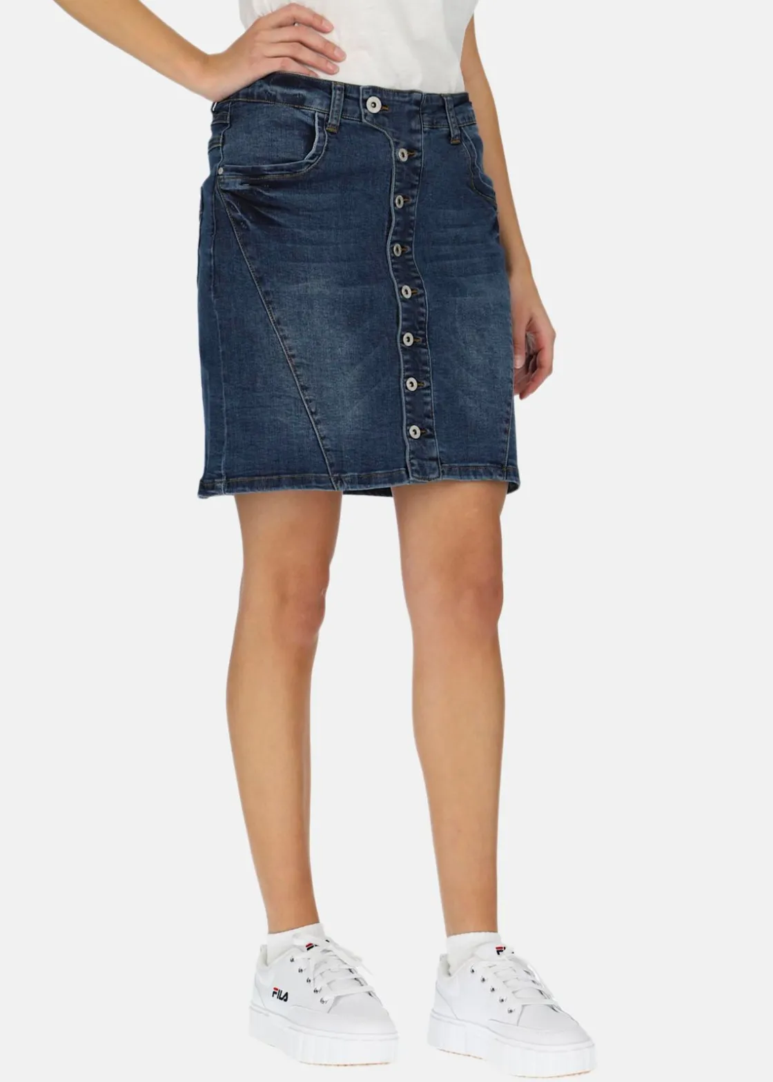 New Seaside Acapulco Beach Skirt Denim Blue