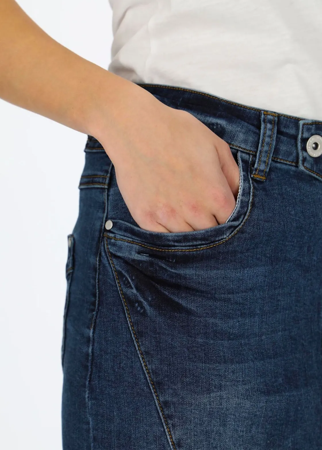 New Seaside Acapulco Beach Skirt Denim Blue