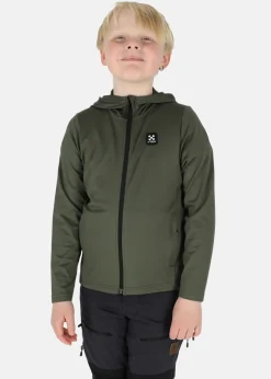 Online X-trail Active Fullzip Hood JR Olive