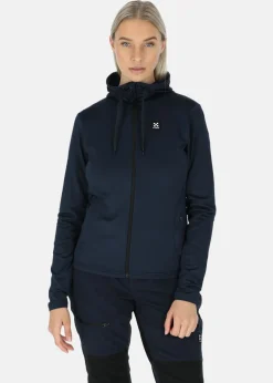 Hot X-trail Active Fullzip Hood W Dk. Navy