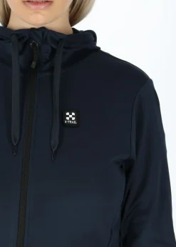 Hot X-trail Active Fullzip Hood W Dk. Navy