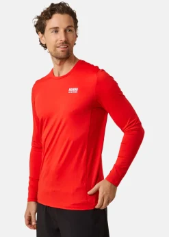 Discount Huski Wear Active Top LS Huski Red