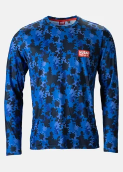 Sale Huski Wear Active Top LS Azure Camo