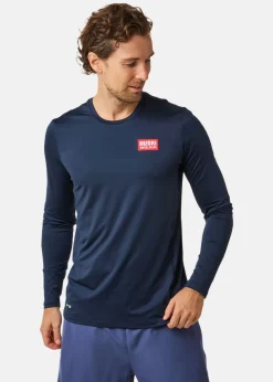 Best Huski Wear Active Top LS Navy Blue