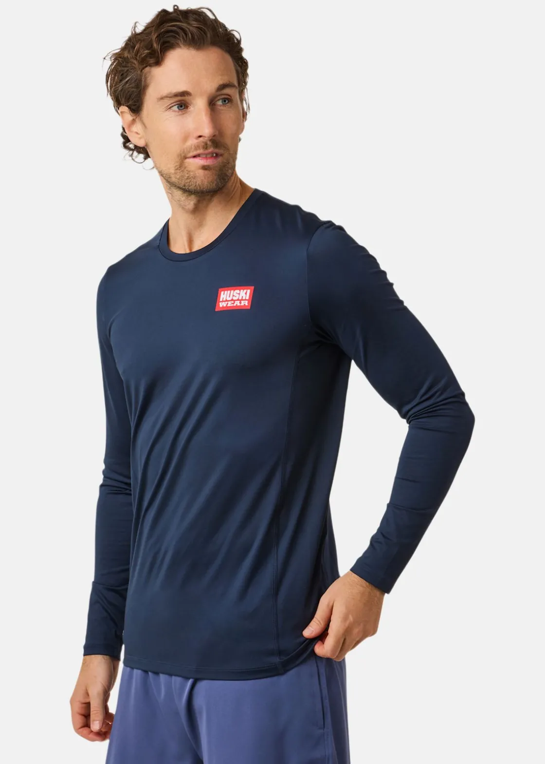 Best Huski Wear Active Top LS Navy Blue