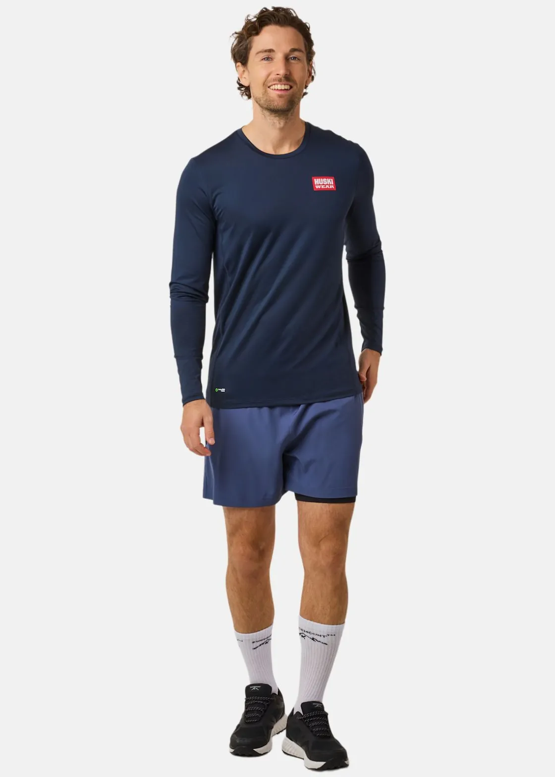 Best Huski Wear Active Top LS Navy Blue