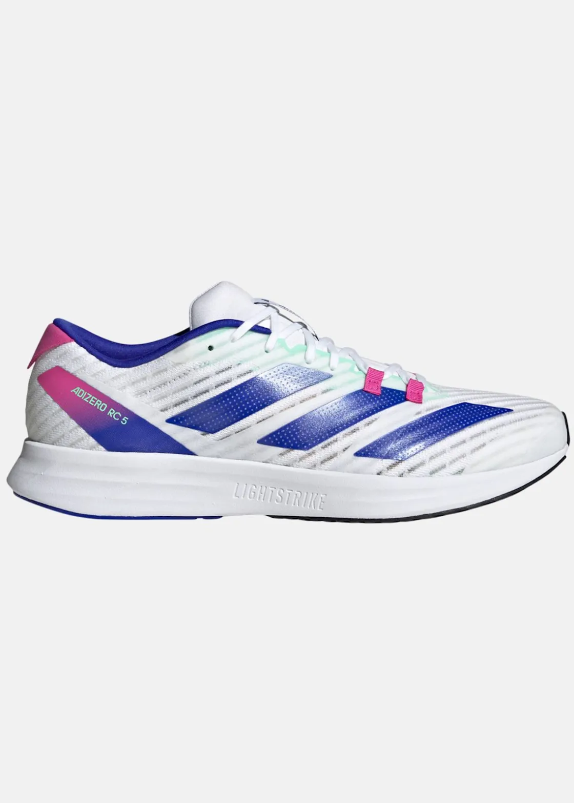 Clearance Adidas ADIZERO RC 5 FTWWHT/LUCBLU/CBLACK
