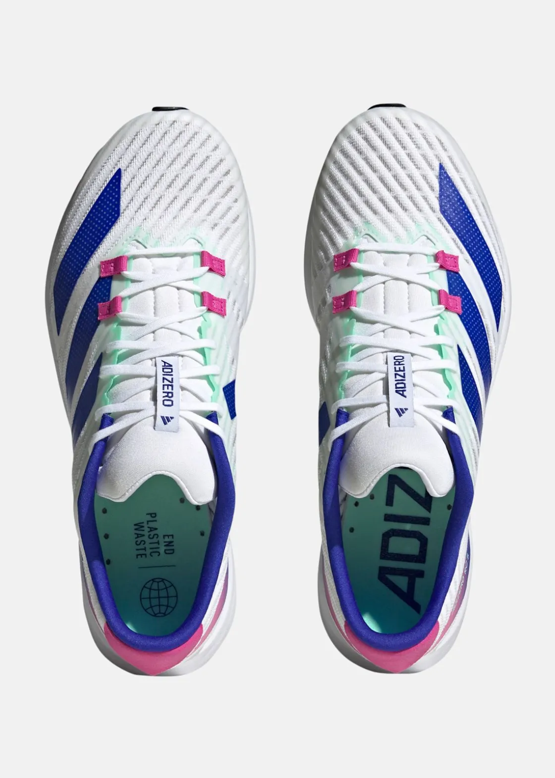 Clearance Adidas ADIZERO RC 5 FTWWHT/LUCBLU/CBLACK