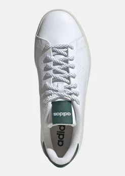 Discount Adidas ADVANTAGE BASE 2.0 FTWWHT/FTWWHT/CGREEN