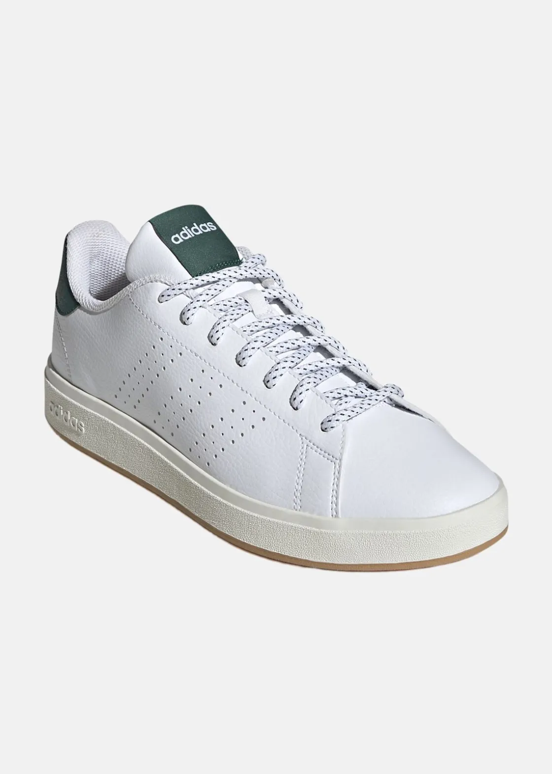 Discount Adidas ADVANTAGE BASE 2.0 FTWWHT/FTWWHT/CGREEN