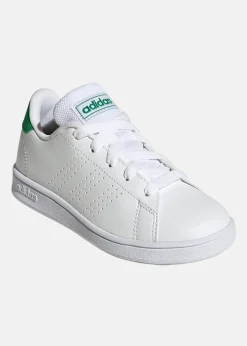 Discount Adidas ADVANTAGE K FTWWHT/GREEN/CBLACK