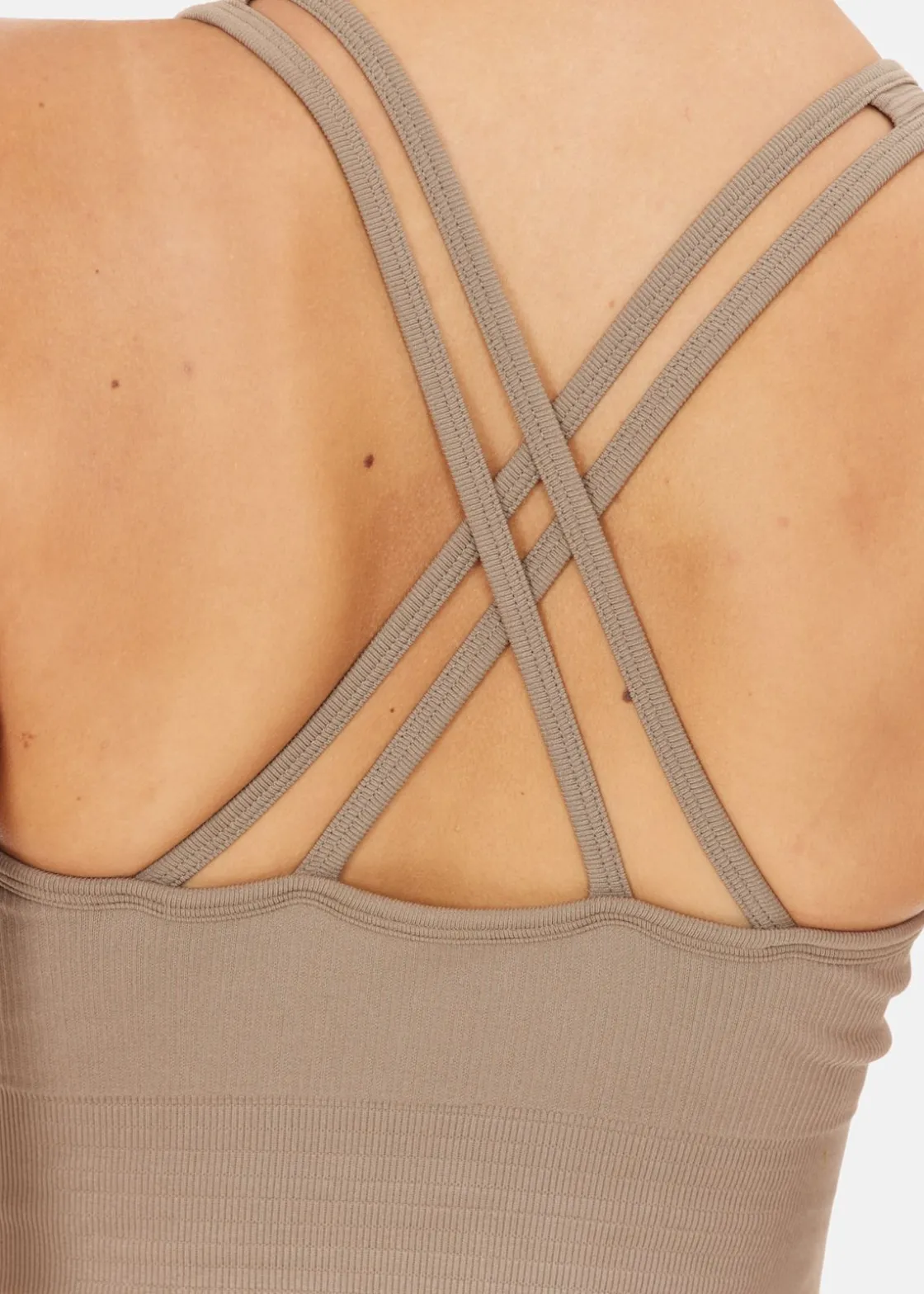 Clearance Athlecia Aideny W Seamless Rib Bra Desert Taupe