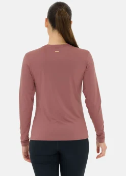 Outlet Athlecia Almi W L/S Tee Rose Taupe