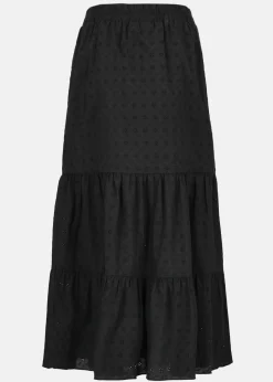 Best Seaside Angelica Maxi Skirt W Black