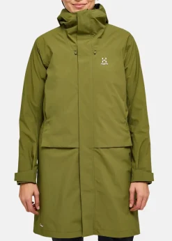 Clearance Haglöfs Aria Proof Parka Women Olive Green