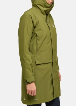 Clearance Haglöfs Aria Proof Parka Women Olive Green