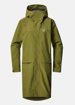 Clearance Haglöfs Aria Proof Parka Women Olive Green