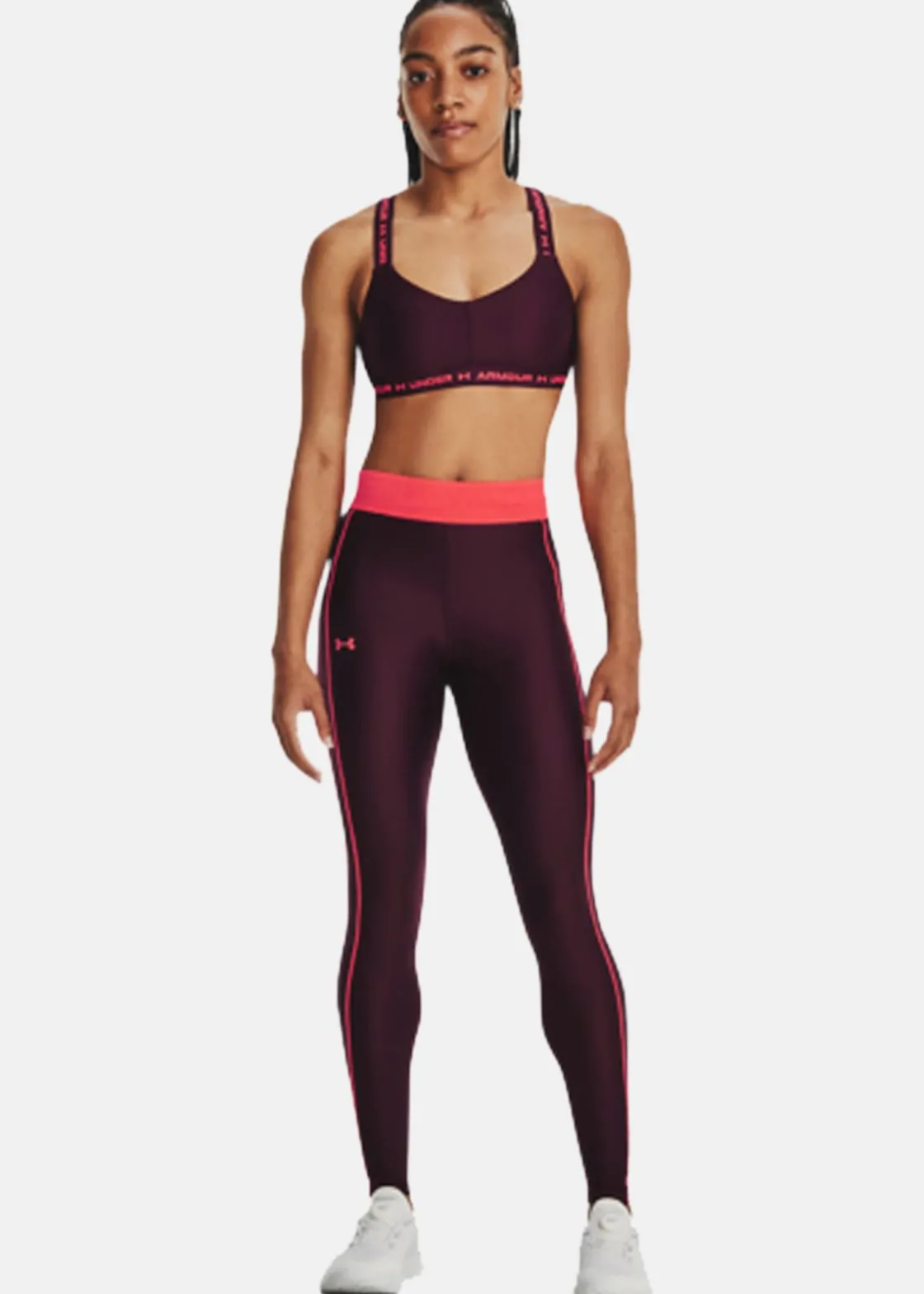 Clearance Under Armour Armour Branded WB Leg Dark Maroon