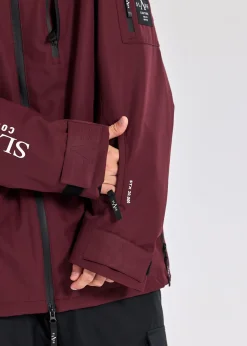 Hot Slade Aspen Shell Jacket Burgundy