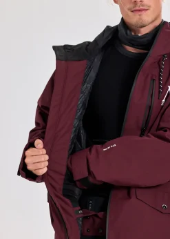 Hot Slade Aspen Shell Jacket Burgundy