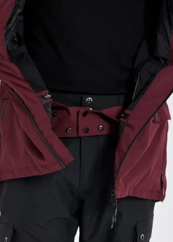 Hot Slade Aspen Shell Jacket Burgundy
