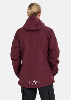 Hot Slade Aspen Shell Jacket Burgundy