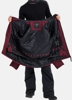 Hot Slade Aspen Shell Jacket Burgundy