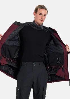 Hot Slade Aspen Shell Jacket Burgundy