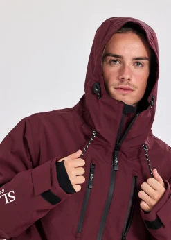 Hot Slade Aspen Shell Jacket Burgundy