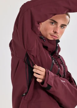 Hot Slade Aspen Shell Jacket Burgundy