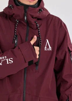 Hot Slade Aspen Shell Jacket Burgundy