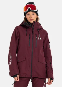 Sale Slade Aspen Shell Jacket W Burgundy