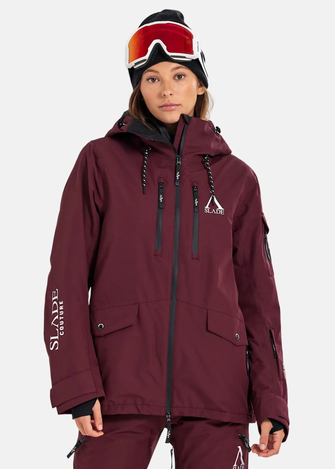 Sale Slade Aspen Shell Jacket W Burgundy