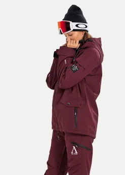 Sale Slade Aspen Shell Jacket W Burgundy