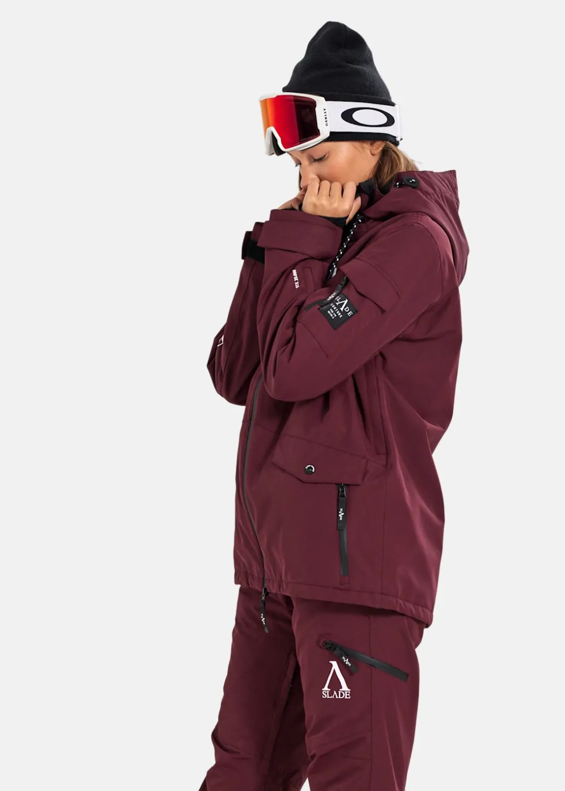 Sale Slade Aspen Shell Jacket W Burgundy