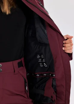 Sale Slade Aspen Shell Jacket W Burgundy