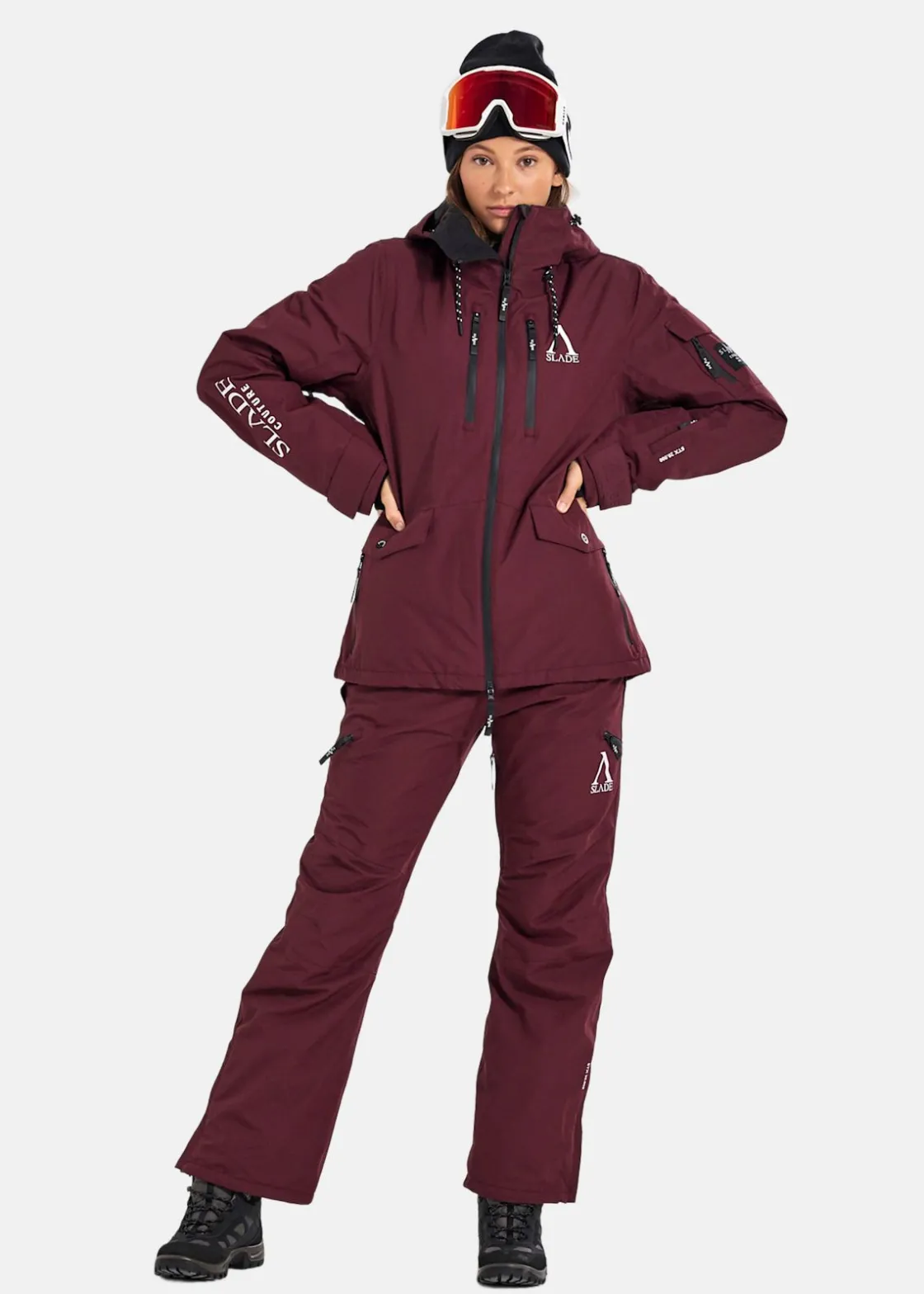 Sale Slade Aspen Shell Jacket W Burgundy