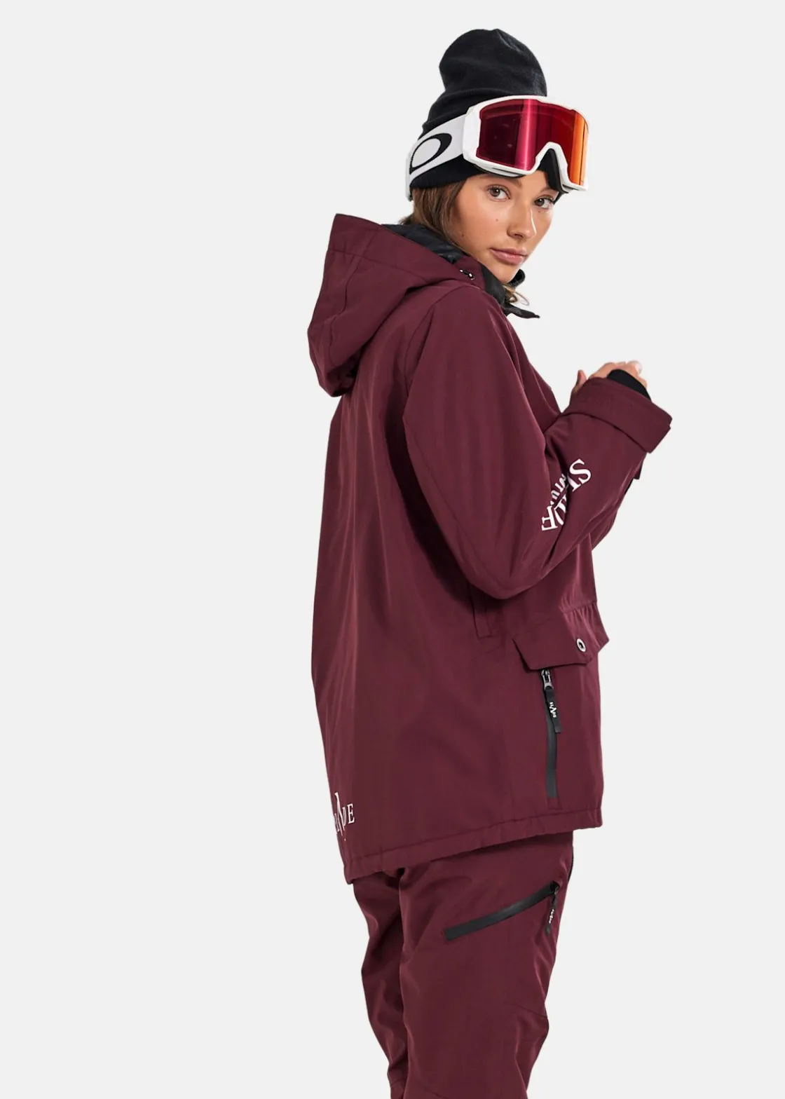 Sale Slade Aspen Shell Jacket W Burgundy