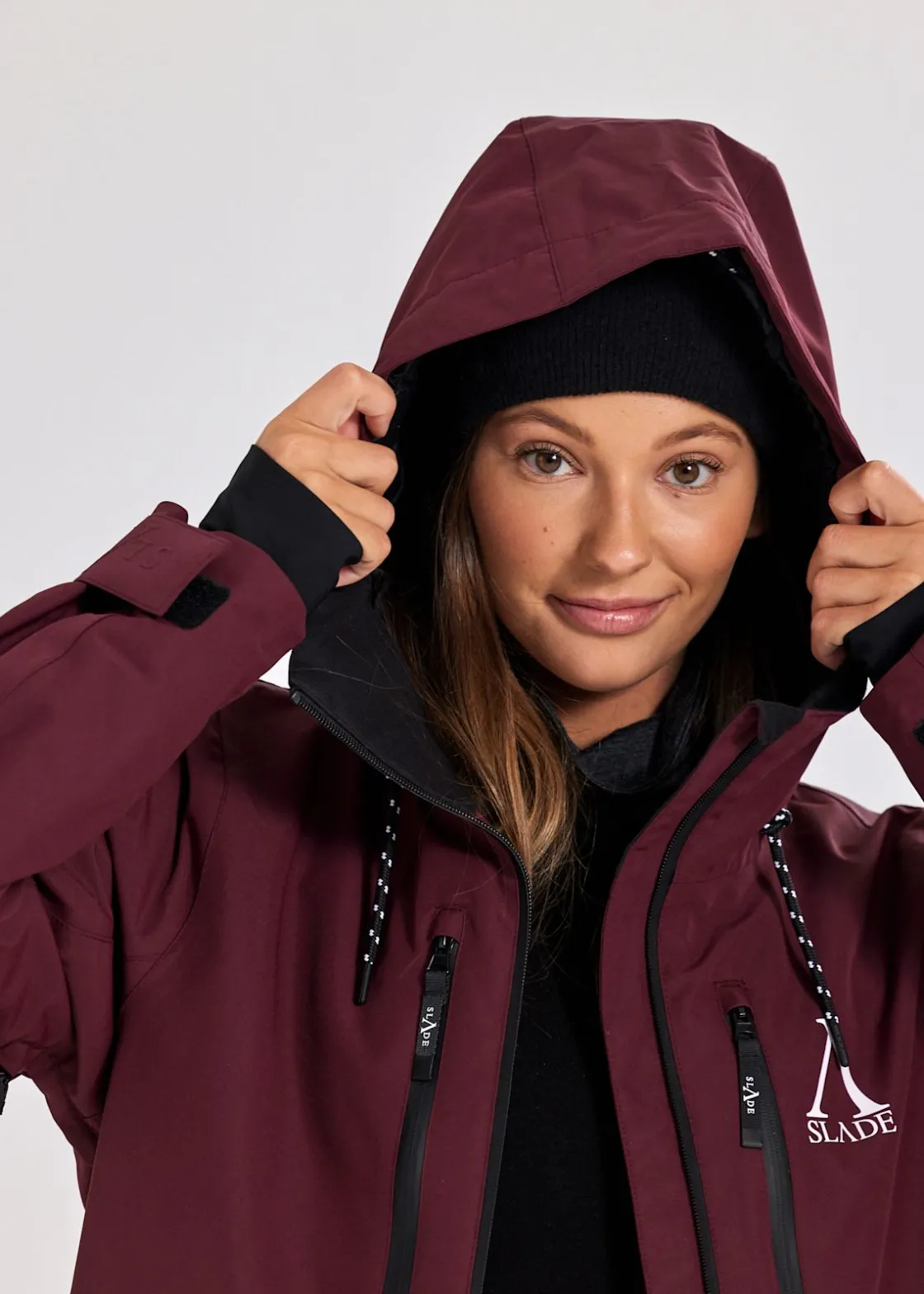 Sale Slade Aspen Shell Jacket W Burgundy