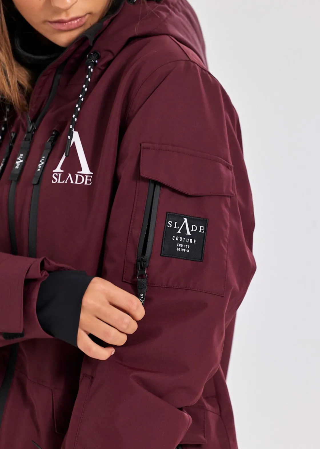 Sale Slade Aspen Shell Jacket W Burgundy
