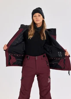 Sale Slade Aspen Shell Jacket W Burgundy