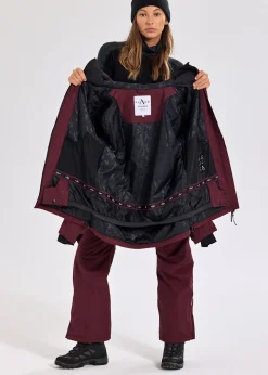 Sale Slade Aspen Shell Jacket W Burgundy