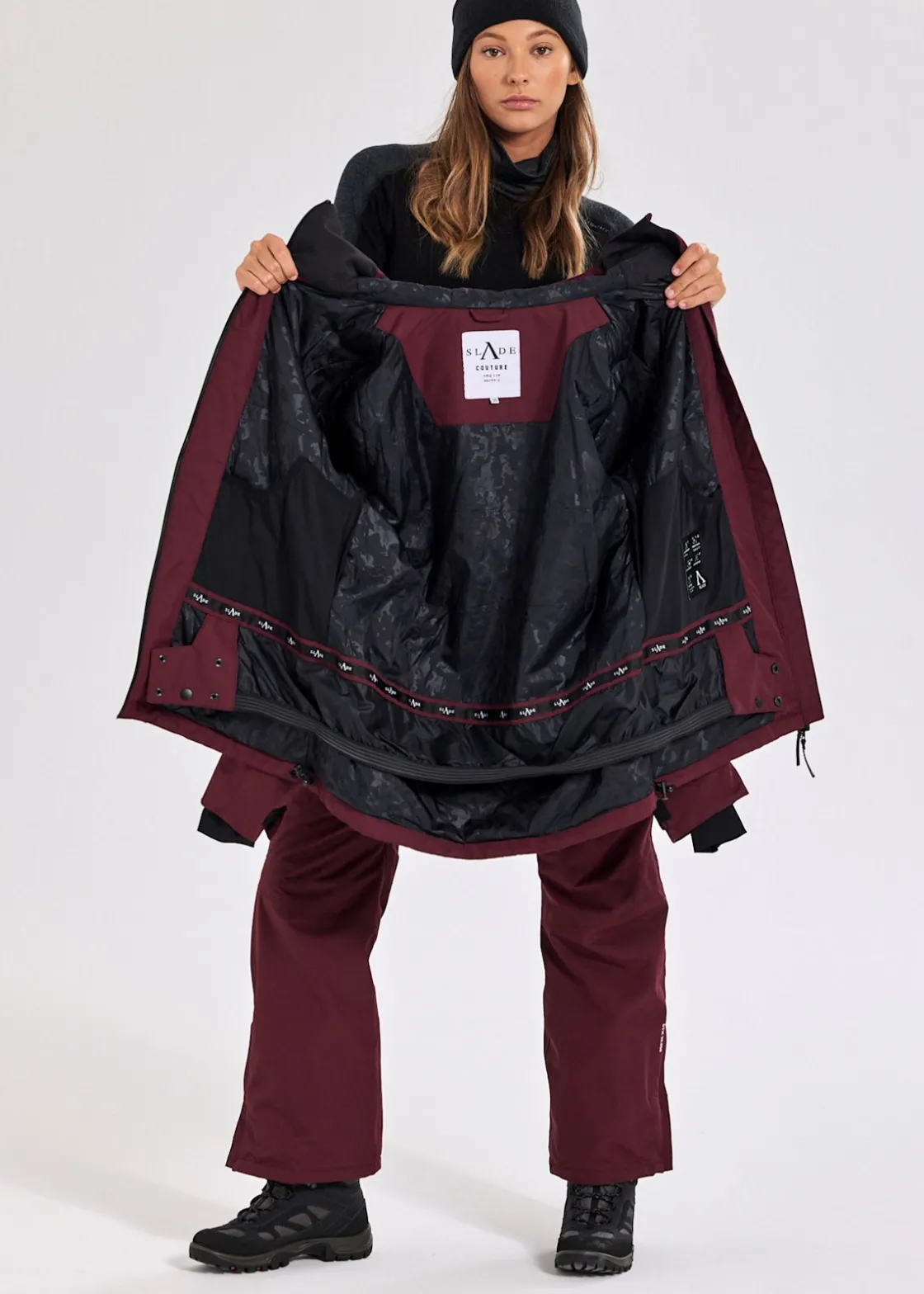 Sale Slade Aspen Shell Jacket W Burgundy