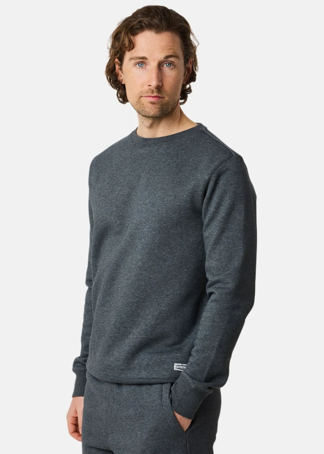 Best Denim Factory Atlanta Crew Neck Dk. Grey Melange