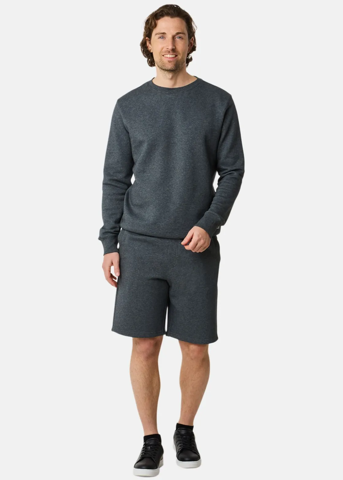 Best Denim Factory Atlanta Crew Neck Dk. Grey Melange