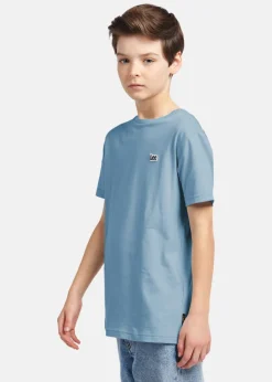 New Lee Kids BADGE T-SHIRT Faded Denim