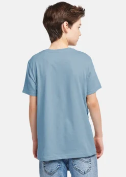 New Lee Kids BADGE T-SHIRT Faded Denim